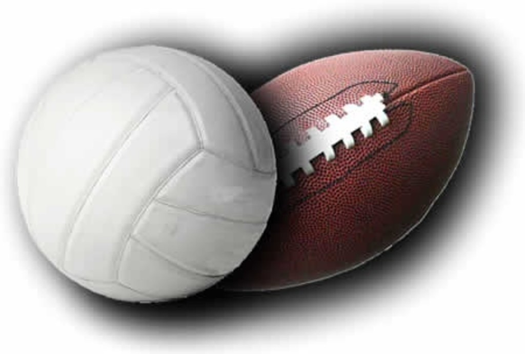 volleyball and football