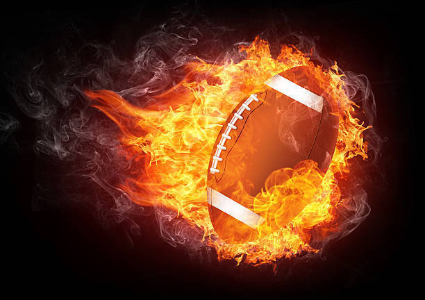 flaming football